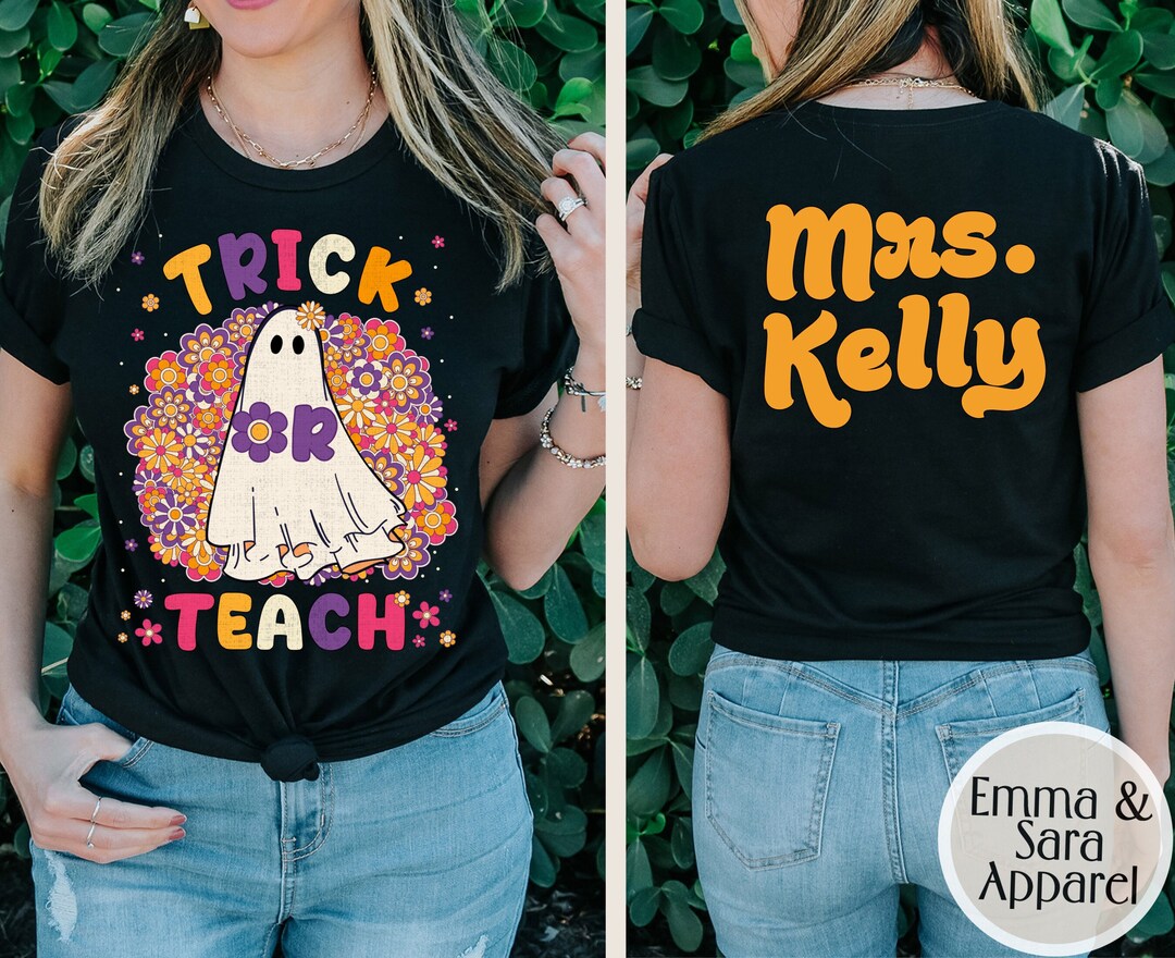 Halloween Teacher Shirts Spooky Teacher Shirt Teacher Etsy Canada
