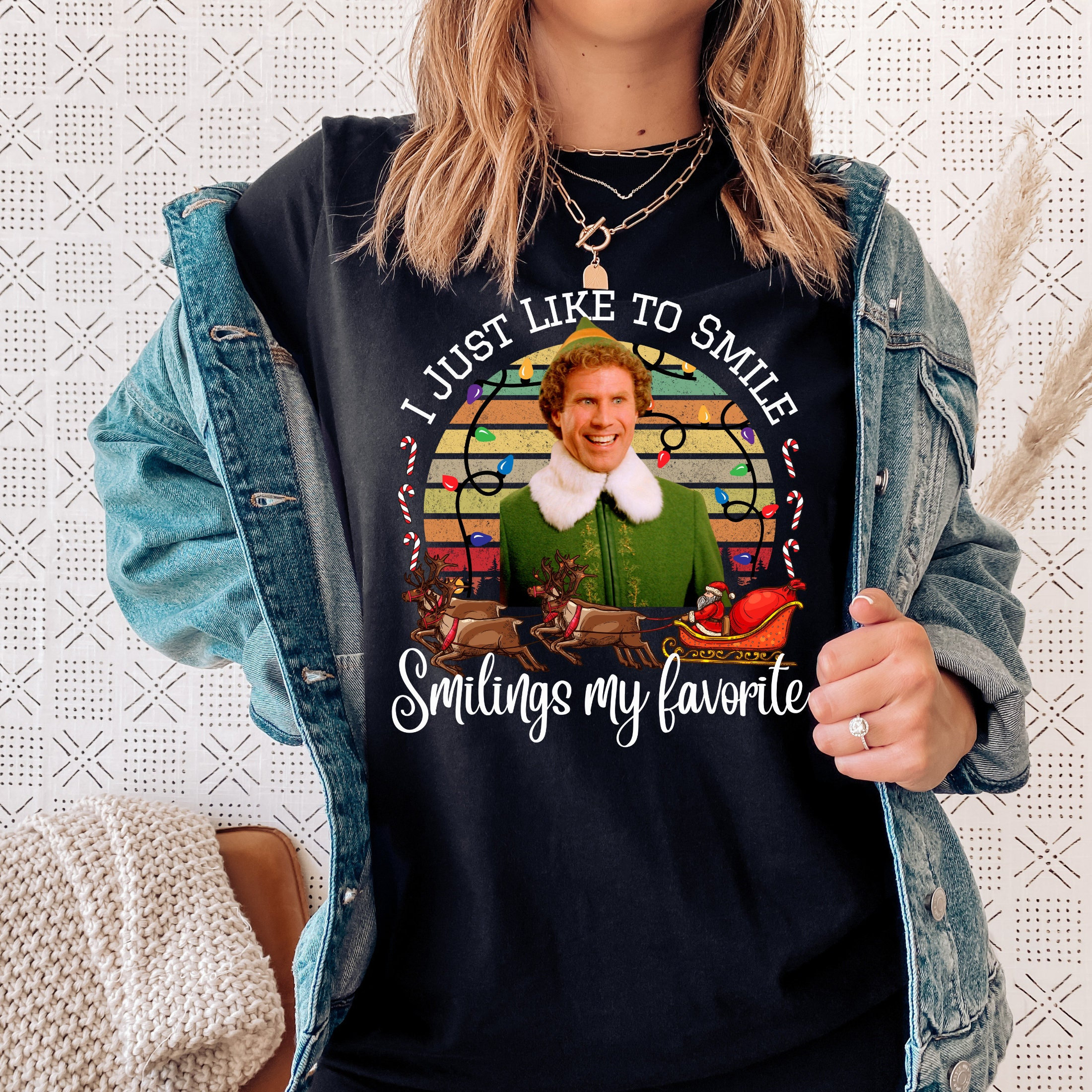 Discover Smilings My Favorite Elf Shirt | Christmas Spirit
