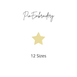 Star Sketch Stitch Embroidery Design, Star Hearts Fill, Star Quick Stitch Files, Machine Embroidery, 12 Sizes