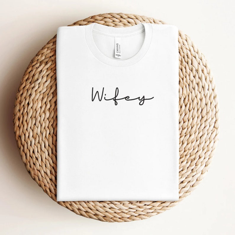 Wifey Satin Stitch Embroidery Design, Wifey Script File, Quick Stitch ...
