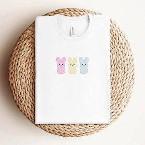 Bunny Trio Sketch Stitch Embroidery Design, Design de broderie de lapins de Pâques mignons, Lapins au point rapide, Fichiers de broderie animale, 6 tailles