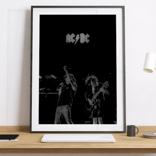 Vintage Acdc Poster - Etsy