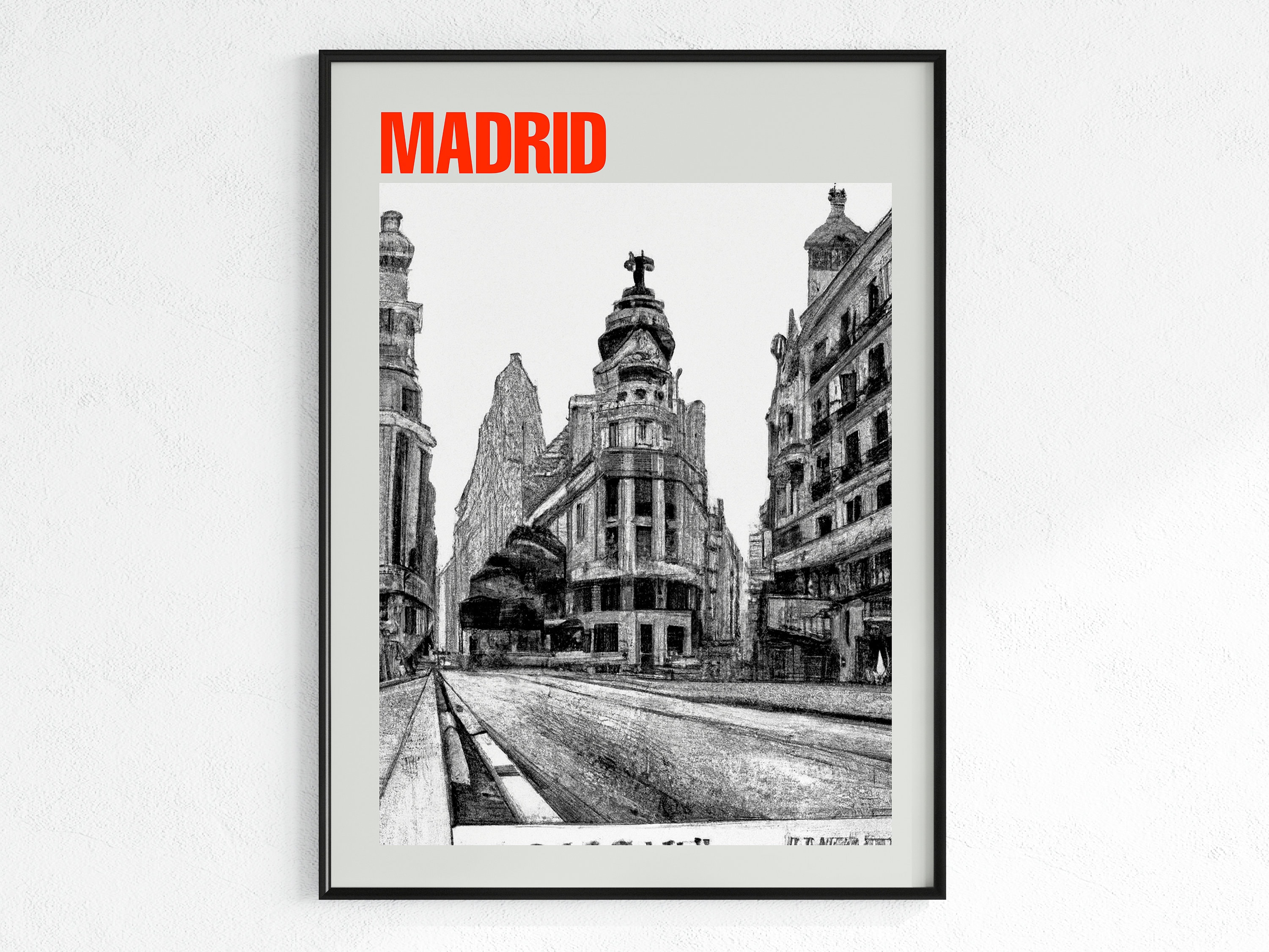 Poster Real Madrid con marco 20x30 cm
