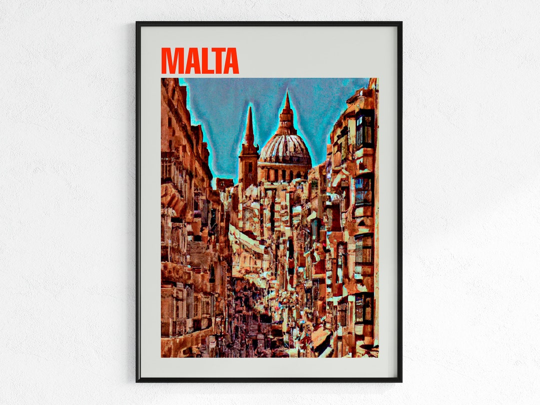 Malta Print Malta Wall Art Malta Poster Malta Art Malta Etsy