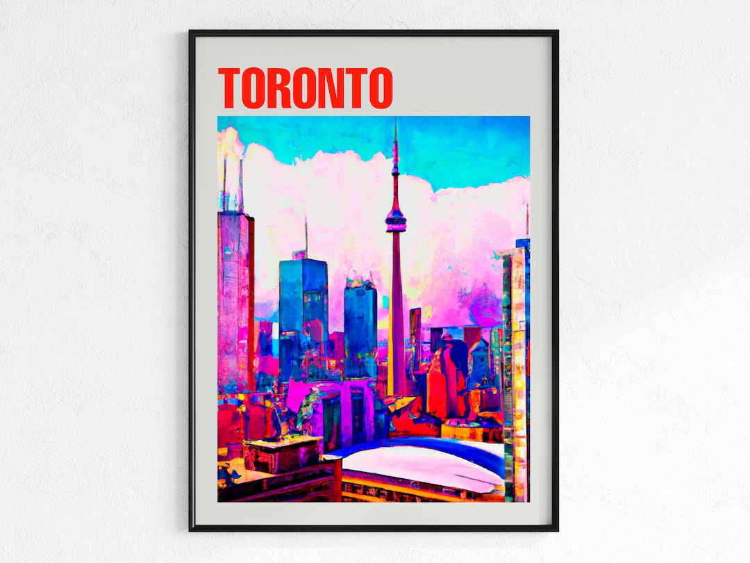Toronto Poster, Toronto Print, Canada Poster, Canada Print, Wall Art