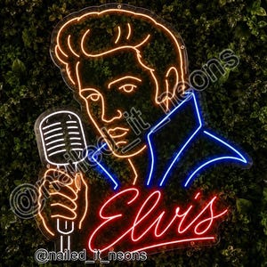 Elvis Presley Led Light - Etsy