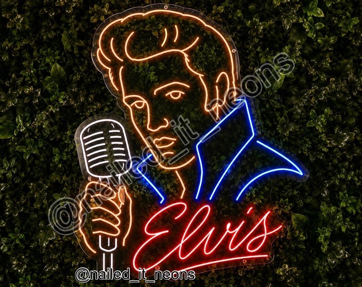 Néon Elvis Presley - Etsy