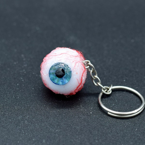 Realistic HUMAN EYE keychain 1:1 scale in UV resin