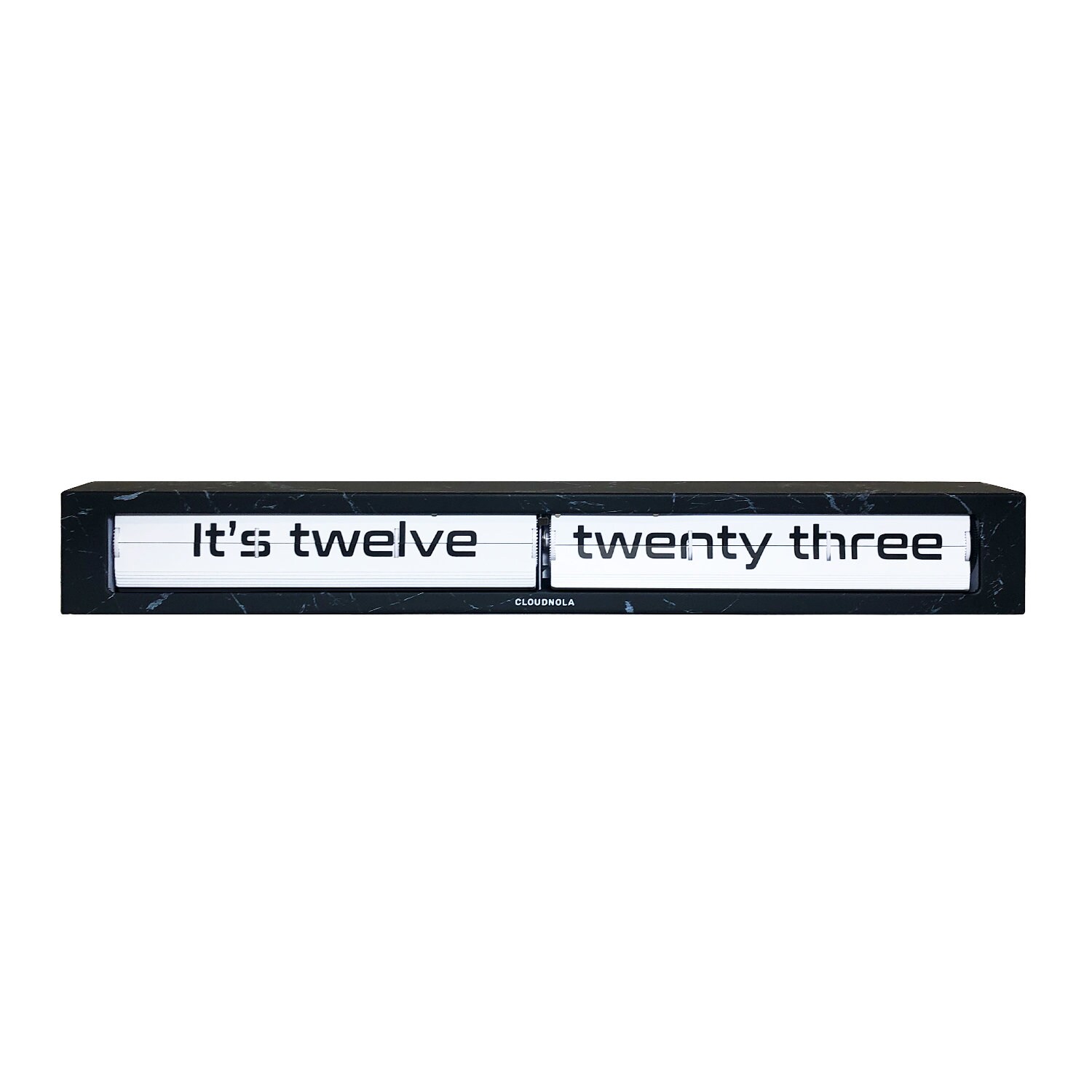 Worlds Biggest Flip Clocktext Clock Granite Limited Edition Etsy