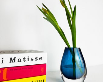 Kristalkunstglas: Cloudnola Drop Vase Mondgeblazen Vaas - Grillig Home Decor Accent