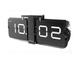 Retro flip clock, vintage flip clock , flipclock , back from the 70s, minimalistic design, design clock, wall clock and desk clock