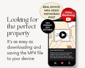 Social Media Video Post, Looking for the perfect property Video, Realtor Marketing, Instagram Post, Real Estate Video Content