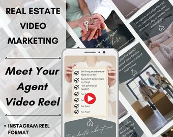 Real Estate Video Marketing, Instagram Video Reel, Meet Your Agent, Real Estate Logo, Instagram Video