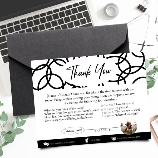 Realtor Thank You Card Etsy