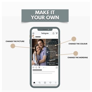 May include: Instagram post with a photo of a couple holding keys to their new home. The text reads "You have two key tasks during closing: Signing legal documents and Paying closing costs". The post also includes the text "Close On Your New Home" and the number 10.