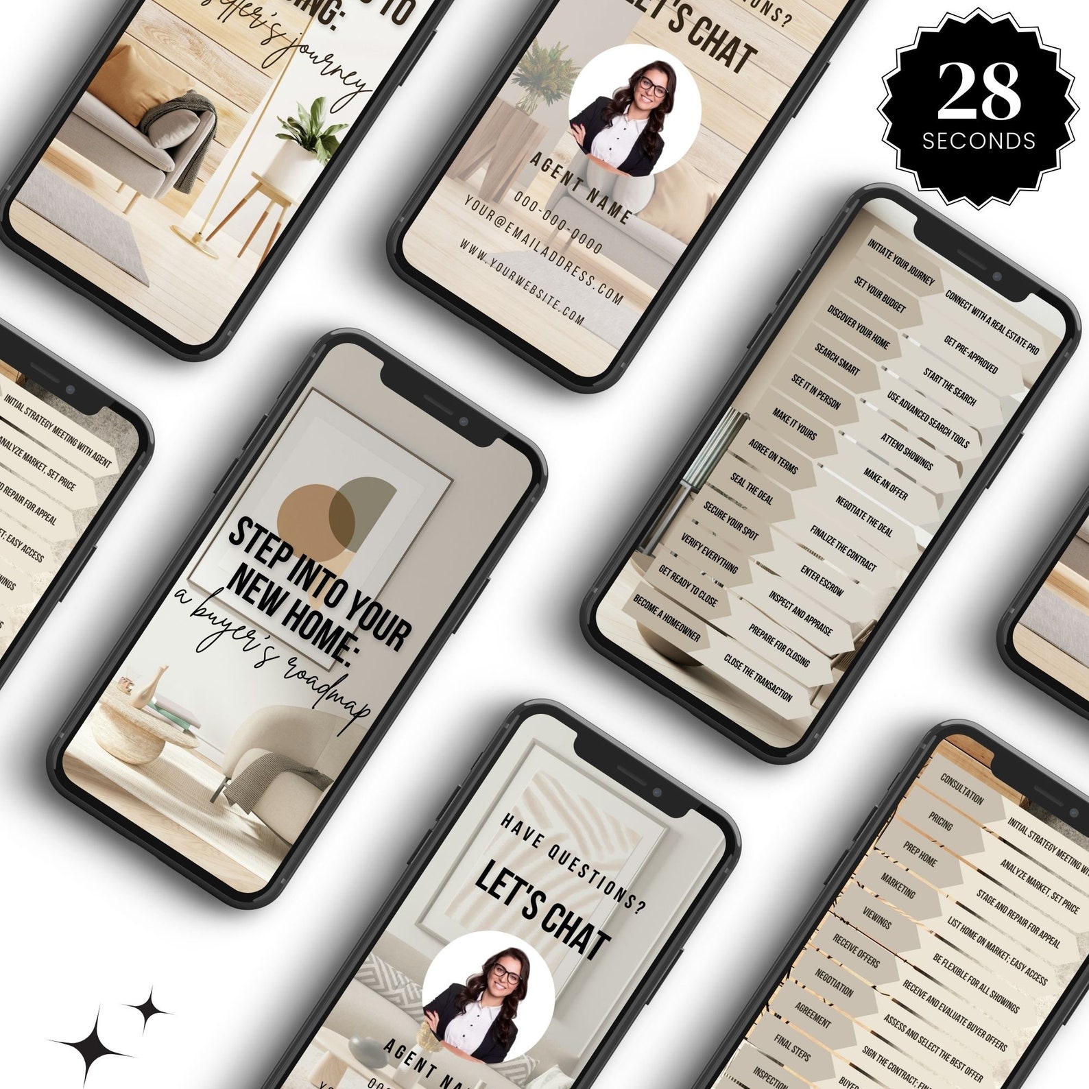 Realtor Content Real Estate Buyer & Seller Roadmap Reels - Instagram Marketing Video ...