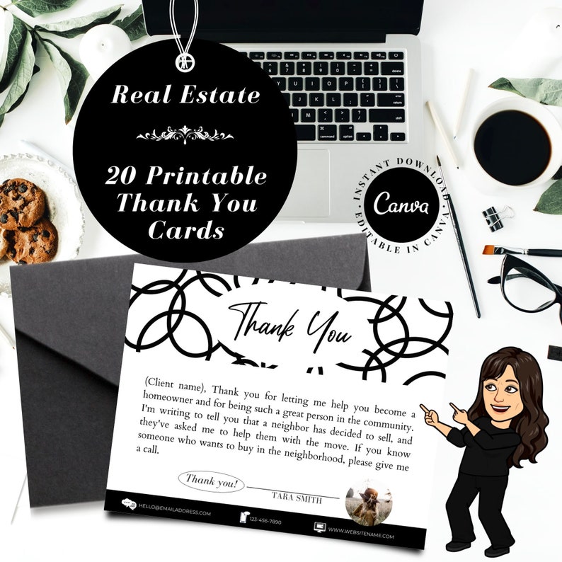 20 Realtor Client Thank You Cards, Real Estate Thank You Cards Wording