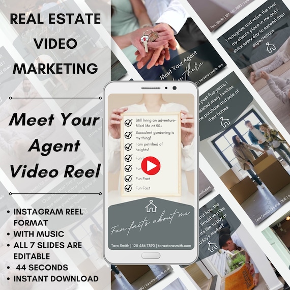 Real Estate Video Marketing, Instagram Video Reel, Meet Your Agent, Real Estate Logo, Instagram Video