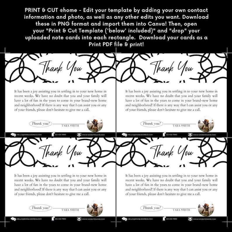 20 Realtor Client Thank You Cards, Real Estate Thank You Cards Wording