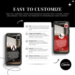 Real Estate Instagram Reel Template for Kitchen Staging Instant Download, Easy Edit Canva Template for Agents Realtor Marketing Tool image 7
