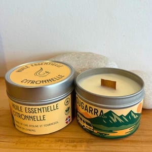 Citronella essential oil candle