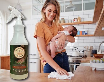 All-Natural Kitchen Cleaner by BioGreen is the perfect household cleaner for your stove, kitchen countertops and sink!