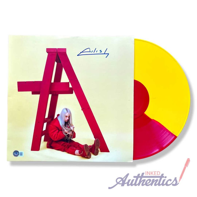 Billie Eilish Signed Autographed Vinyl LP don't Smile at - Etsy