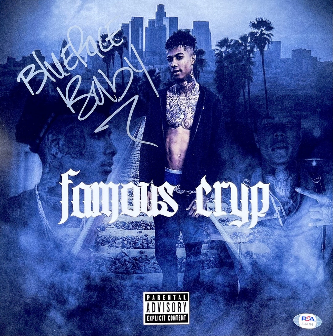 Blueface Signed Autographed 12x12 Photo famous Cryp PSA/DNA Etsy