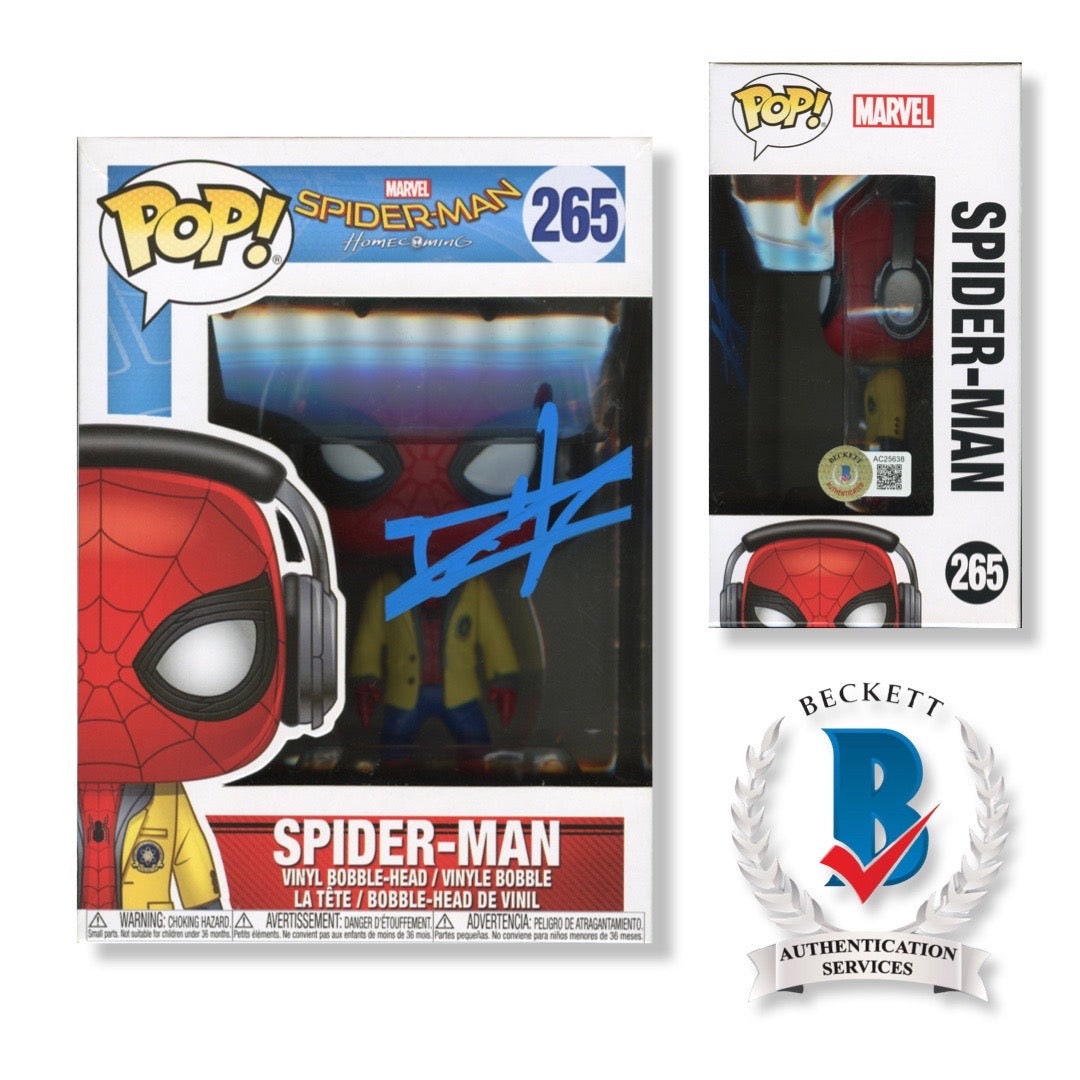 Spiderman Funko Pop Signed by Tom Holland 