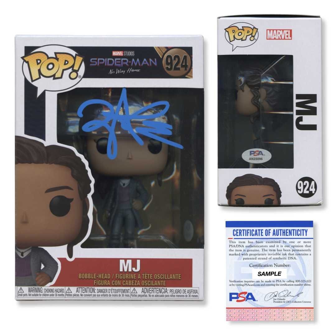 Zendaya Signed Autographed Funko Pop 924 MJ PSA/DNA Etsy