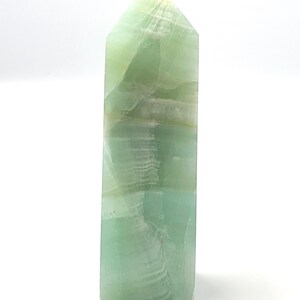Large Caribbean Calcite Tower – Calm, Serenity & Dreamy Ocean Energy Crystal Point image 4
