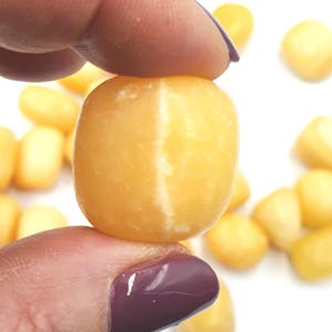 Yellow Calcite Tumble Stones image 9