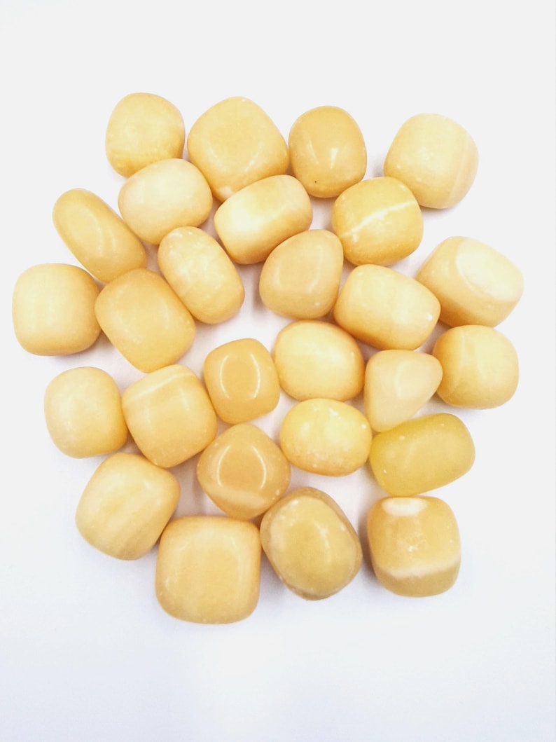 Yellow Calcite Tumble Stones image 1