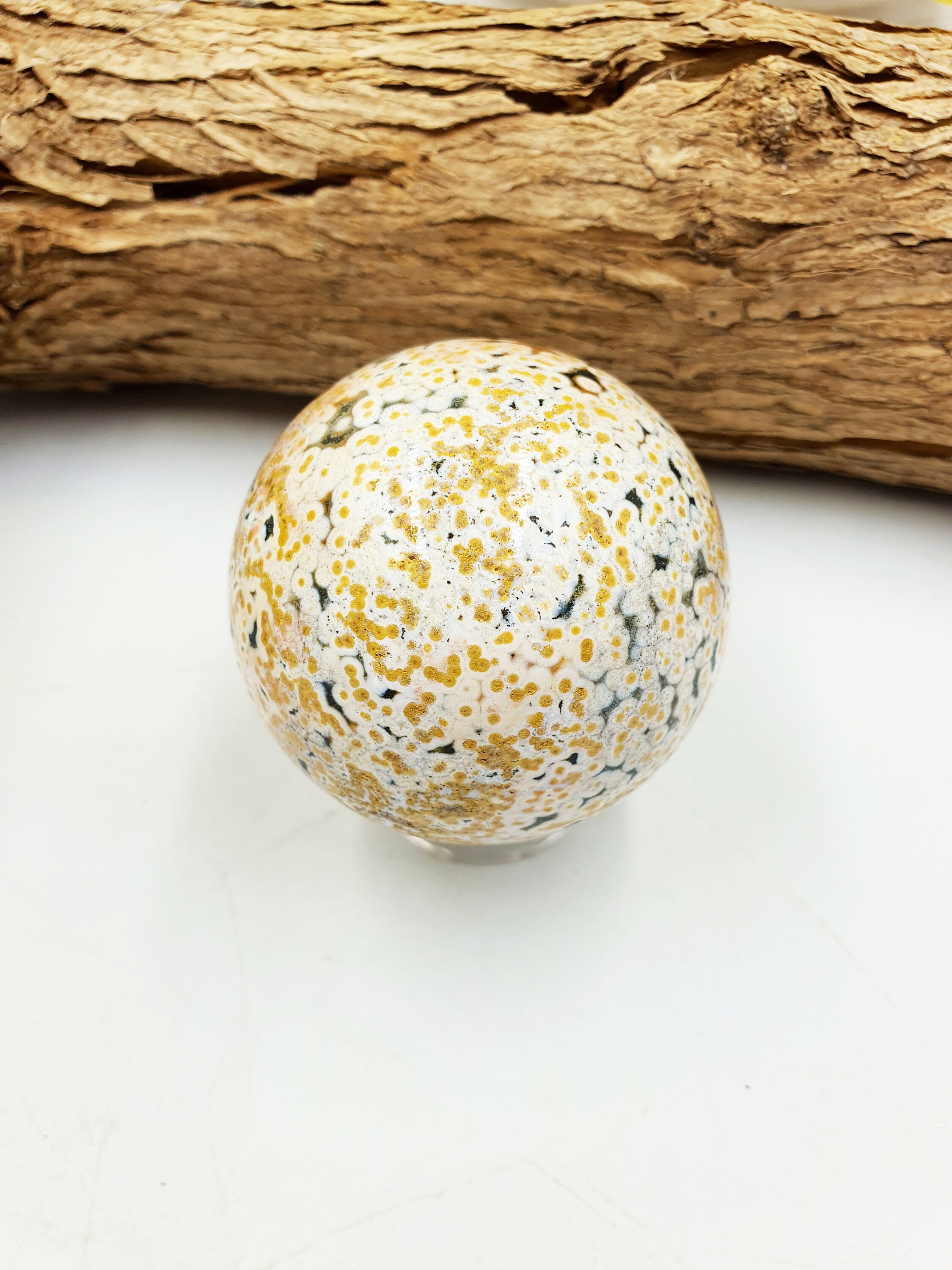特大 82ミリ オーシャンジャスパー スフィア OJ Ocean Jasper Rare 8th Vein Ocean Jasper Sphere / 8 Vein OJ Sphere / High Grade