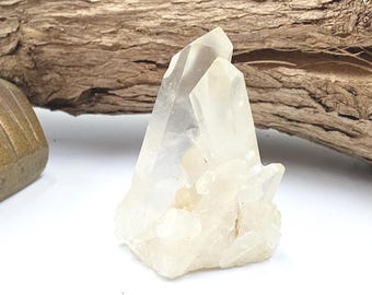 Mini Raw Clear Quartz Cluster - Verstärkung, Reinigung & Hochschwingungs-Heilkristall, 35g