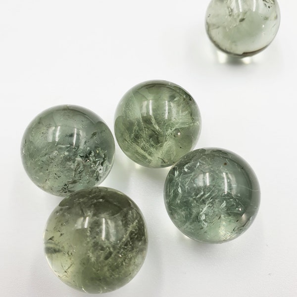 Green Quartz Mini Crystal Spheres - 19mm