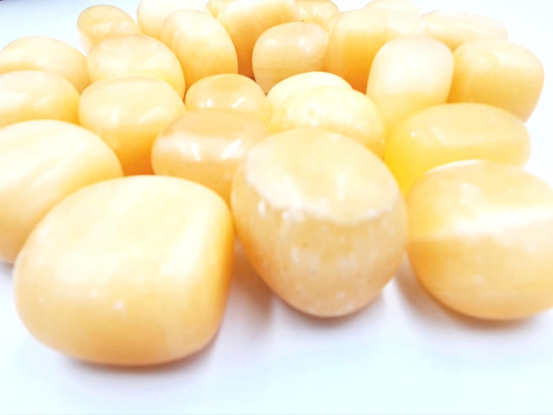 Yellow Calcite Tumble Stones image 2