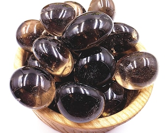 Large Smoky Quartz Tumble Stone – Grounding, Protection & Stress Relief Healing Crystal