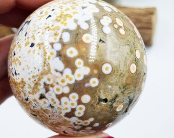 Rare 8th Vein Ocean Jasper Sphere / 8 Vein OJ Sphere / High Grade