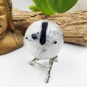 Rutilated Quartz Sphere / Rutile Quartz Sphere / Rutilated Tourmaline & Quartz Crystal Ball / Rutile Quartz Orb - 58mm