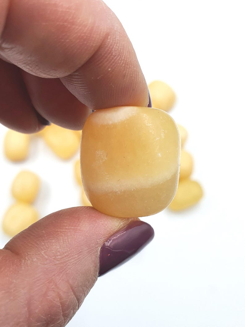 Yellow Calcite Tumble Stones image 6