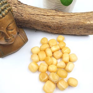 Yellow Calcite Tumble Stones image 3