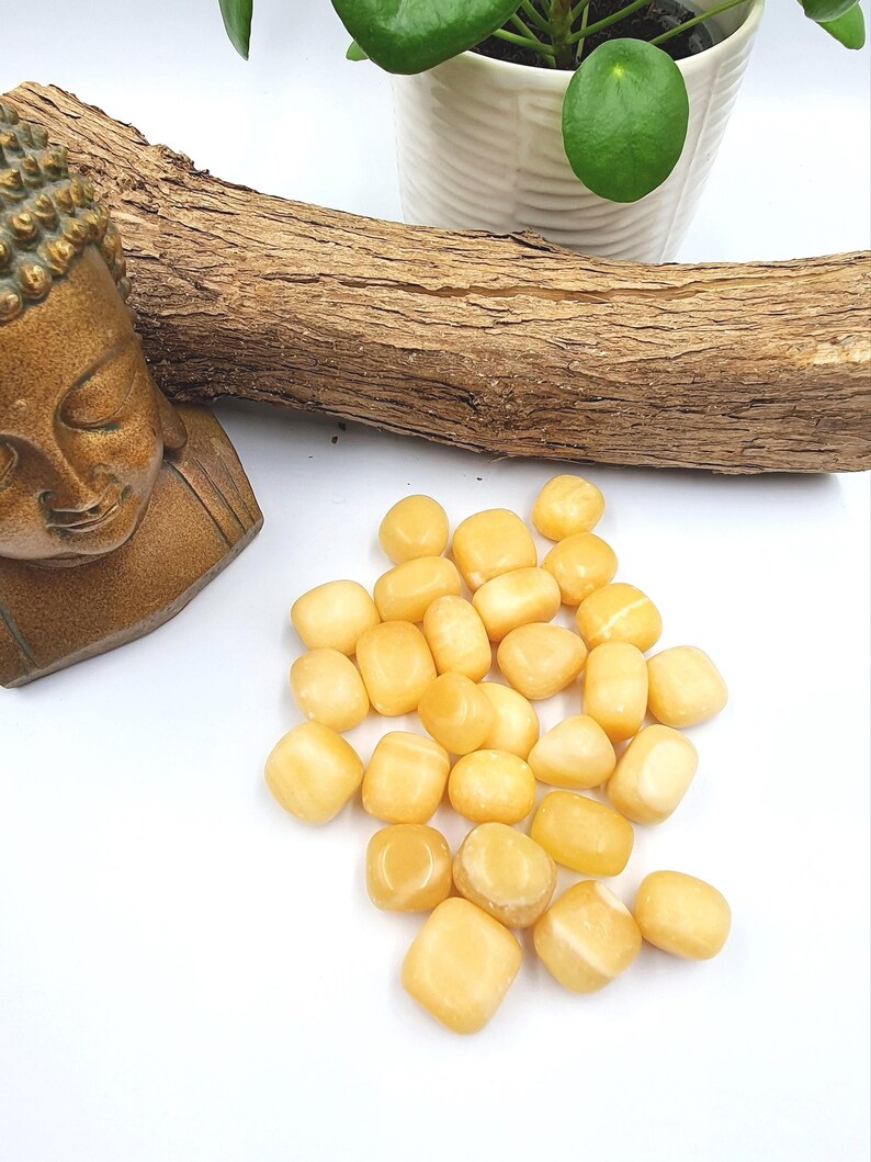 Yellow Calcite Tumble Stones image 3