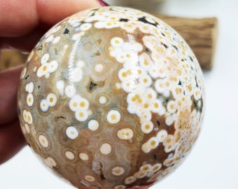 Rare 8th Vein Ocean Jasper Sphere / 8 Vein OJ Sphere / High Grade