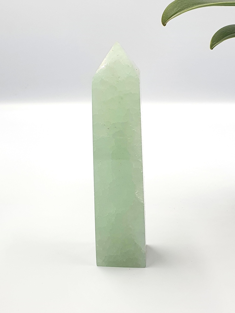 Large Caribbean Calcite Tower – Calm, Serenity & Dreamy Ocean Energy Crystal Point image 3