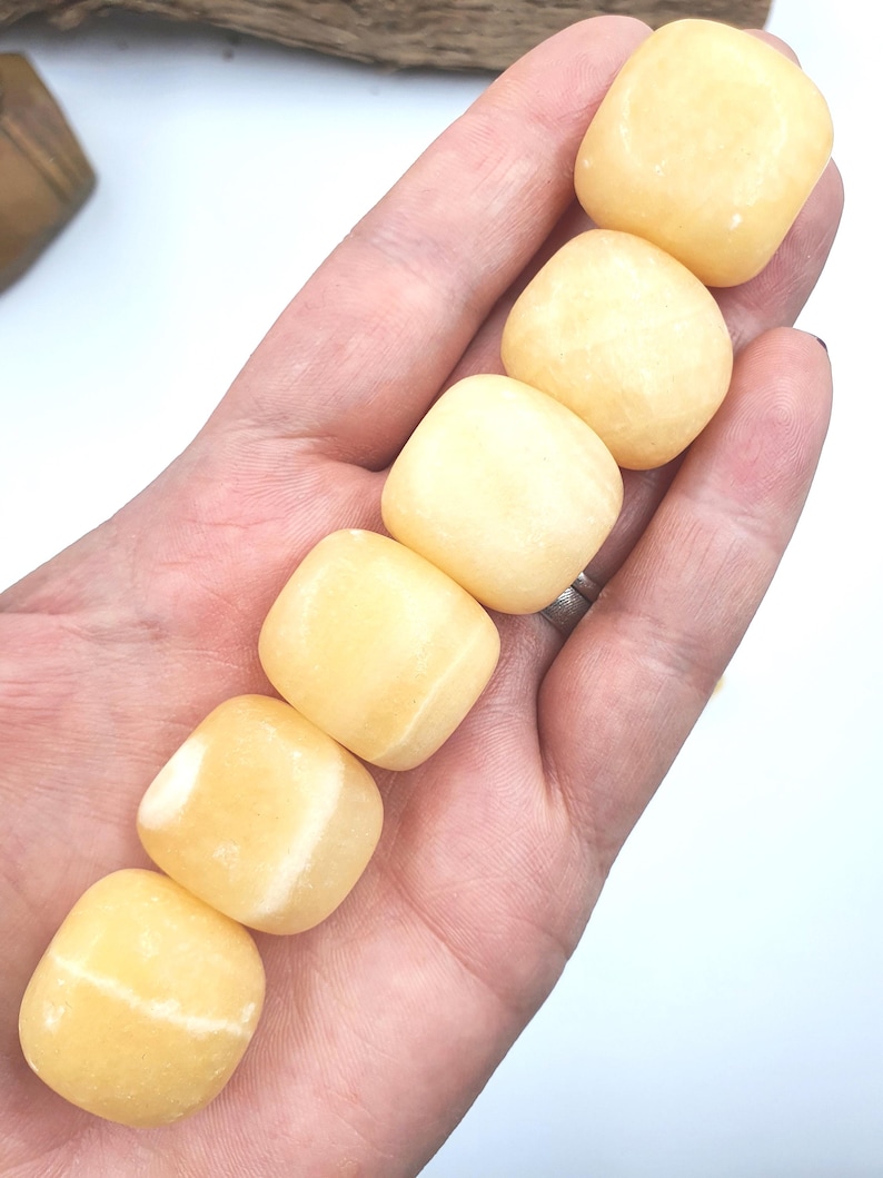 Yellow Calcite Tumble Stones image 10