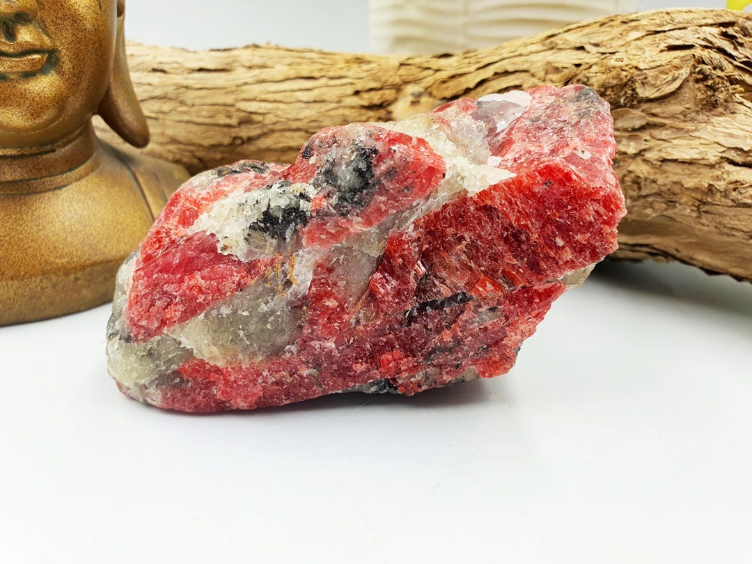Large Raw Red Rhodonite Specimen: Heart/root Chakra Stone - 605g - Etsy