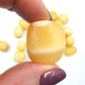 Yellow Calcite Tumble Stones image 5