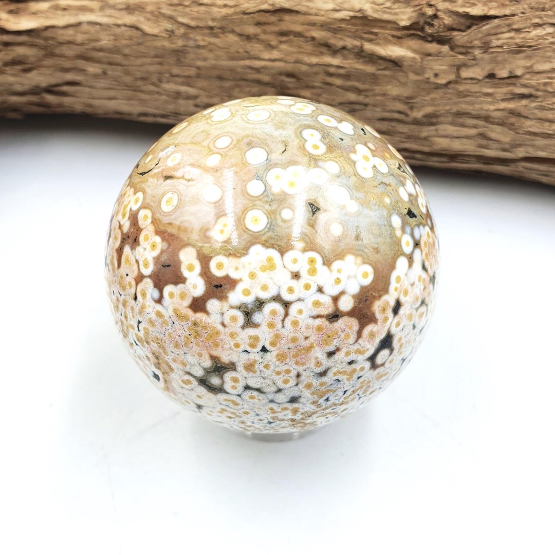 Rare 8th Vein Ocean Jasper Sphere / 8 Vein OJ Sphere / High Grade