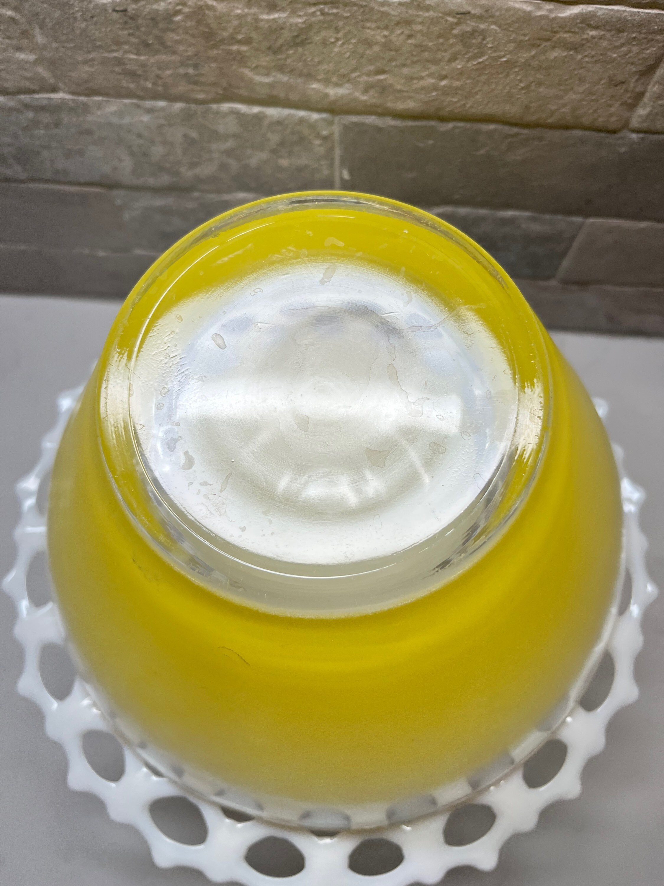 Blendo Frosted Yellow Punch Bowl - Etsy